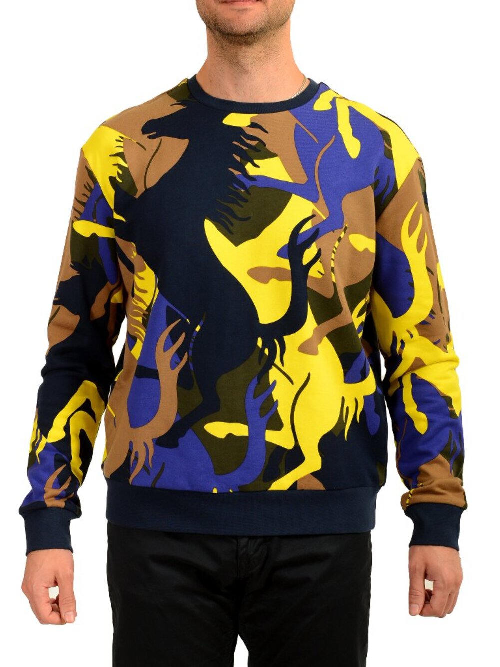 Scuderia Ferrari Fluid Camouflage Jersey Crewneck Sweater US M IT 50